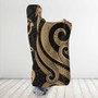 Hawaii Hooded Blanket - Gold Tentacle Turtle 3