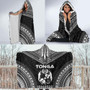 Tonga Polynesian Chief Hooded Blanket - Black Version 4