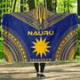 Nauru Flag Polynesian Chief Hooded Blanket 1