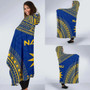 Nauru Flag Polynesian Chief Hooded Blanket 2