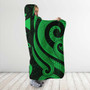 Wallis and Futuna Hooded Blanket - Green Tentacle Turtle 3