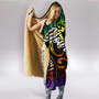 Niue Custom Personalised Hooded Blanket - Rainbow Polynesian Pattern 3