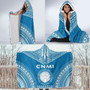 Northern Mariana Islands Flag Polynesian Chief Hooded Blanket 4