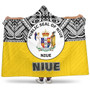 Niue Hooded Blanket - Polynesian Design 1
