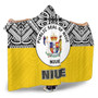 Niue Hooded Blanket - Polynesian Design 2