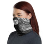 Tahiti Neck Gaiter - Floral Tattoo White 1