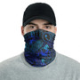 Chuuk Neck Gaiter - Turtle Hibiscus Blue 2