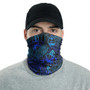 Guam Neck Gaiter - Turtle Hibiscus Blue 2