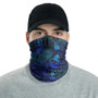 New Caledonia Neck Gaiter - Turtle Hibiscus Blue 2