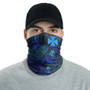 Wallis And Futuna Neck Gaiter - Turtle Hibiscus Blue 2