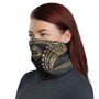 Guam Neck Gaiter - Tribal Pattern Gold 1