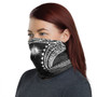 Marshall Islands Neck Gaiter - Tribal Pattern White 1