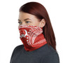 Pohnpei Neck Gaiter - Tribal Pattern Red 1