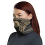 Tahiti Neck Gaiter - Tribal Pattern Gold 1