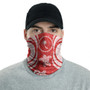 Chuuk Neck Gaiter - Turtle Tentacle White Red 2