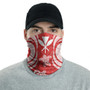 Hawaii Neck Gaiter - Turtle Tentacle White Red 2