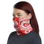 New Caledonia Neck Gaiter - Turtle Tentacle White Red 1