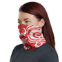 Pohnpei Neck Gaiter - Turtle Tentacle White Red 1