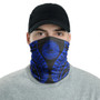 American Samoa Neck Gaiter - Polynesian Pattern Blue 2