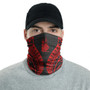 New Caledonia Neck Gaiter - Polynesian Pattern Red 2