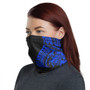 Polynesian Neck Gaiter - Polynesian Pattern Blue 1