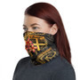 Fiji Neck Gaiter - Plumeria Gold 1