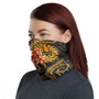 Tahiti Neck Gaiter - Plumeria Gold 1