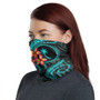 Chuuk Neck Gaiter - Plumeria Turquoise 1