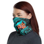 Tokelau Neck Gaiter - Plumeria Turquoise 1