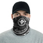 Hawaii Neck Gaiter - Tribal Wave White 2