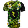Chuuk Custom Personalised T-Shirt - Plumeria Polynesian Vibe Green