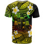 Fiji Crest Custom Personalised T-Shirt - Plumeria Polynesian Vibe Reggae