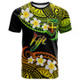Fiji Custom Personalised T-Shirt - Plumeria Polynesian Vibe Reggae 1