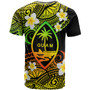 Guam Custom Personalised T-Shirt - Plumeria Polynesian Vibe Reggae