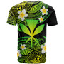 Hawaii Custom Personalised T-Shirt - Plumeria Polynesian Vibe Green