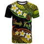 Palau Custom Personalised T-Shirt - Plumeria Polynesian Vibe Reggae 2