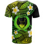 Pohnpei Custom Personalised T-Shirt - Plumeria Polynesian Vibe Green