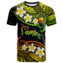 Samoa Custom Personalised T-Shirt - Plumeria Polynesian Vibe Reggae 1