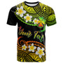 Wallis and Futuna Custom Personalised T-Shirt - Plumeria Polynesian Vibe Reggae 2