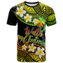 Wallis and Futuna Custom Personalised T-Shirt - Plumeria Polynesian Vibe Reggae 1