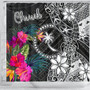 Chuuk Shower Curtain - Turtle Floral 3