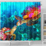 CNMI Shower Curtain - Sea Turtle Coral Treasure 4