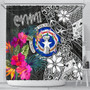 CNMI Shower Curtain - Turtle Floral 1