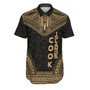 Cook Islands Polynesian Chief Hawaiian Shirts - Gold Version 1