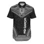 Kosrae Polynesian Chief Hawaiian Shirts - Black Version 1