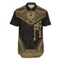 Wallis and Futuna  Polynesian Chief Hawaiian Shirts - Gold Version 1