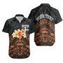 Fiji Custom Personalised Hawaiian Shirts - Tribal Pattern Hibiscus 1