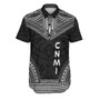 Northern Mariana Islands Polynesian Chief Hawaiian Shirts - Black Version 1