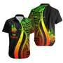 New Caledonia Hawaiian Shirts - Reggae Polynesian Tentacle Tribal Pattern Crest 1