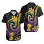 Marshall Islands Custom Personalised Hawaiian Shirts - Plumeria Flowers with Spiral Patterns 1